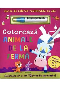 Copertă produs Colorează animale de la fermă