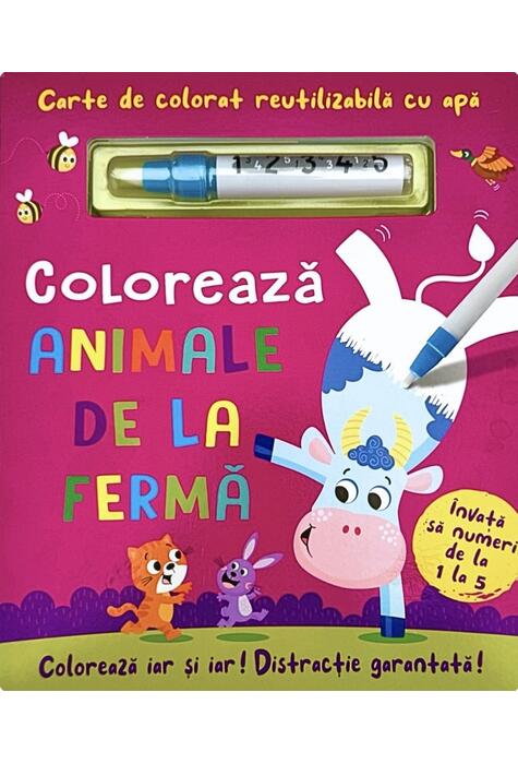 Copertă produs Colorează animale de la fermă