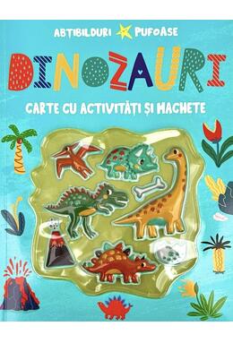 Copertă produs Dinozauri cu abțibilduri pufoase