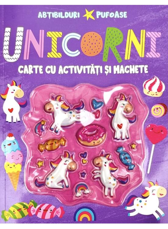 Copertă produs Unicorni cu abțibilduri pufoase - gallery big 1