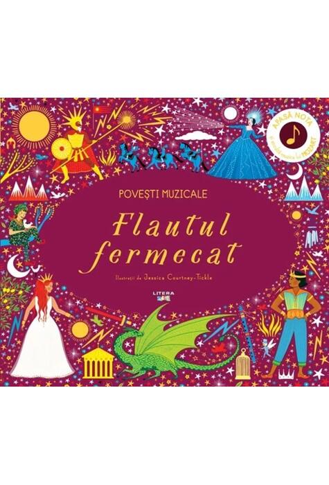 Copertă produs Povești muzicale. Flautul fermecat. Carte cu sunete