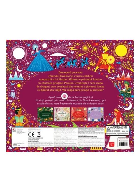 Copertă produs Povești muzicale. Flautul fermecat. Carte cu sunete - gallery big 2