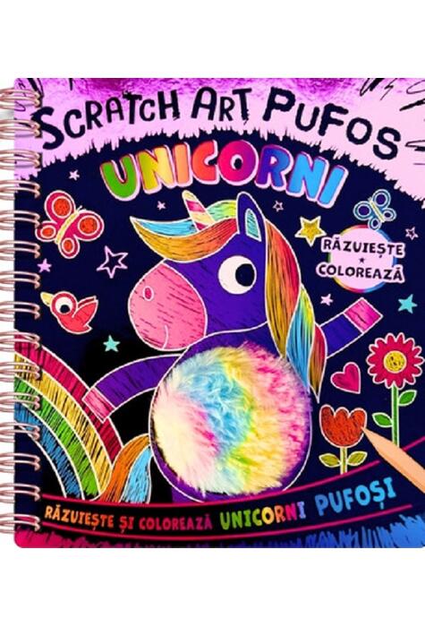 Copertă produs Unicorni. Scratch Art pufos