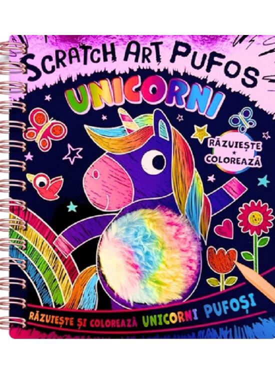 Copertă produs Unicorni. Scratch Art pufos - gallery big 1