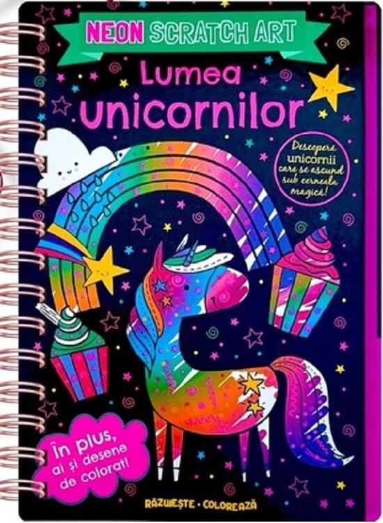 Copertă produs Lumea unicornilor. Neon Scratch Art - gallery big 1