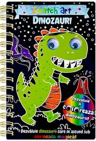 Copertă produs Dinozauri. Scratch Art