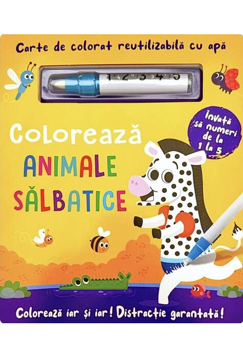 Copertă produs Colorează animalele sălbatice