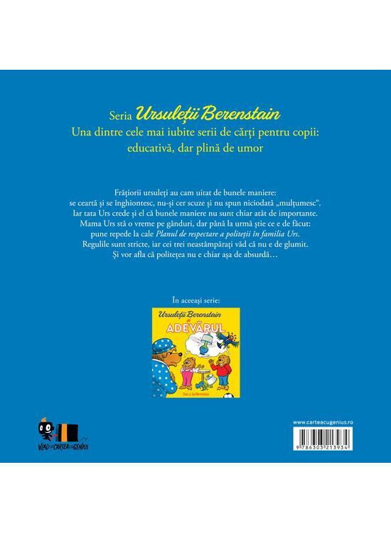 Copertă produs Ursuleții Berenstain uită de bunele maniere (Vol. 1) - gallery big 2