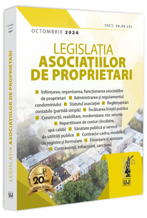 Copertă produs Legislația asociațiilor de proprietari (octombrie 2024)