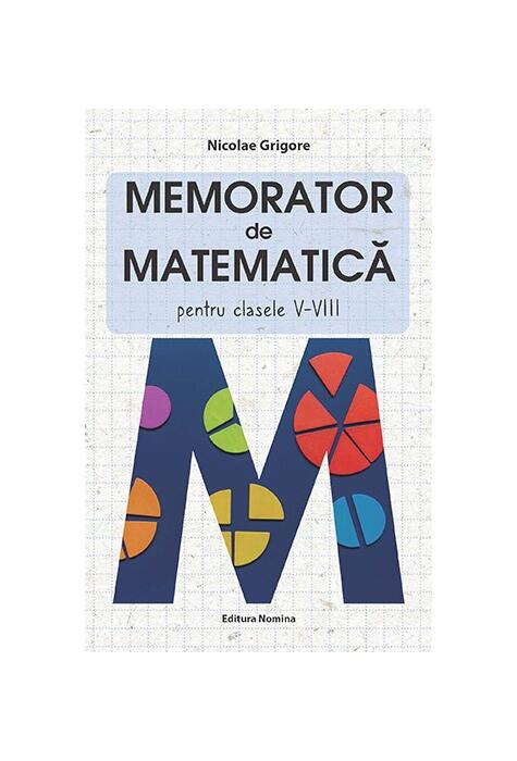 Copertă produs Memorator de Matematică pentru clasele V-VIII