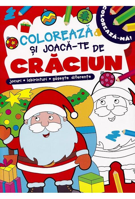Copertă produs Colorează și joacă-te de Crăciun
