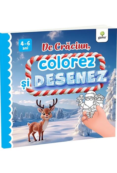 Copertă produs De Crăciun, colorez și desenez