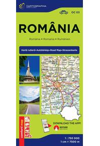 Copertă produs Hartă rutieră România Comfort