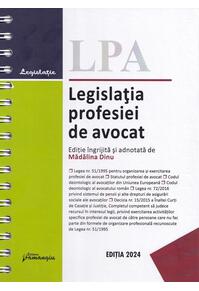 Copertă produs Legislația profesiei de avocat. Actualizată la 10 octombrie 2024
