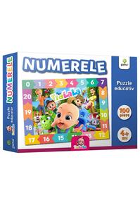 Copertă produs Numerele. Puzzle educativ 100 de piese