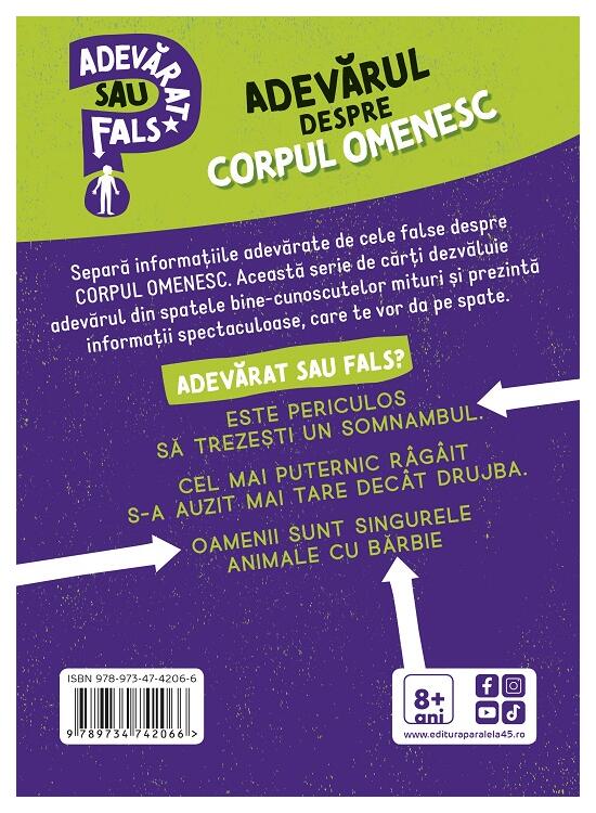 Copertă produs Adevărat sau fals. Adevărul despre corpul omenesc - gallery big 2