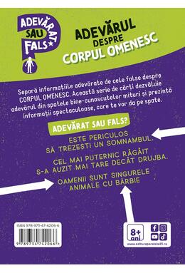 Copertă produs Adevărat sau fals. Adevărul despre corpul omenesc