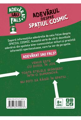 Copertă produs Adevarat sau fals. Adevărul despre spațiul cosmic