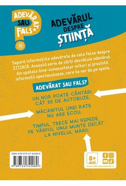 Copertă produs Adevarat sau fals. Adevărul despre știință