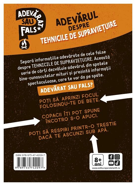 Copertă produs Adevărat sau fals. Adevărul despre tehnicile de supraviețuire - gallery big 2