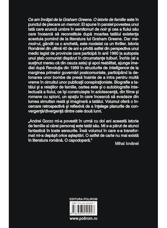 Copertă produs Ce am &icirc;nvăţat de la Graham Greene - gallery big 2