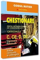 Chestionare pentru obţinerea permisului de conducere auto categoriile C, CE, D, DE