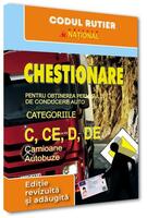 Imagine produs Chestionare pentru obţinerea permisului de conducere auto categoriile C, CE, D, DE