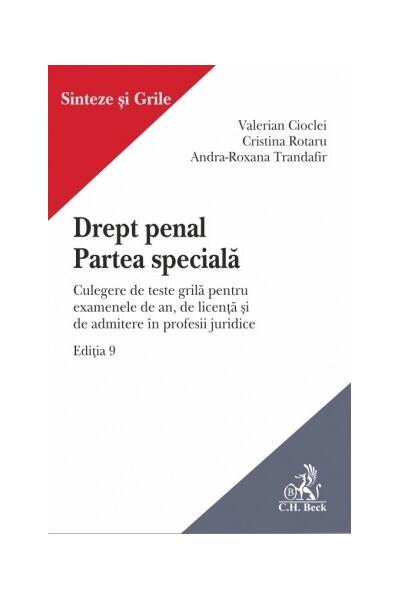 Drept penal. Partea specială. Ediția 9