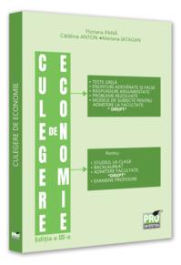 Copertă produs Culegere de economie pentru admiterea la Facultatea de Drept