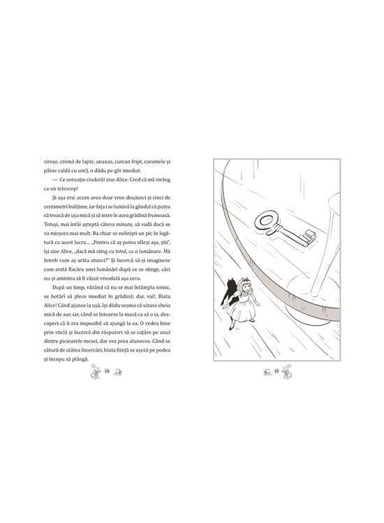Copertă produs Alice &icirc;n Țara Minunilor - cu folio și canturi ilustrate - gallery big 3