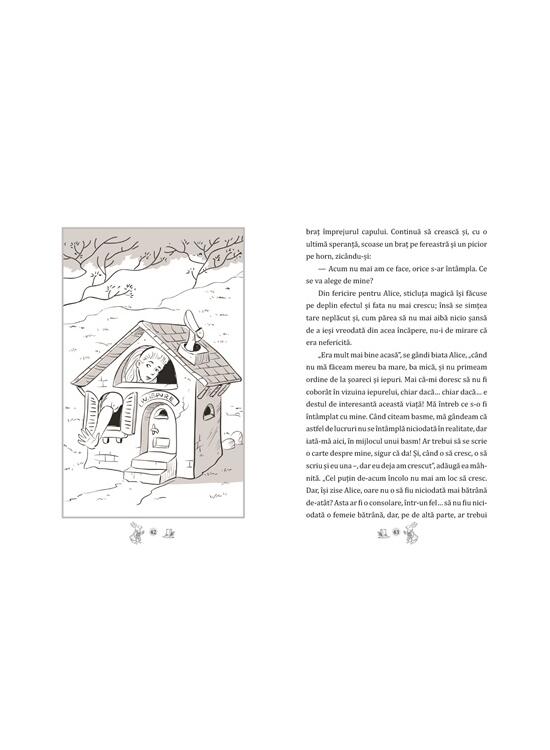 Copertă produs Alice &icirc;n Țara Minunilor - cu folio și canturi ilustrate - gallery big 5