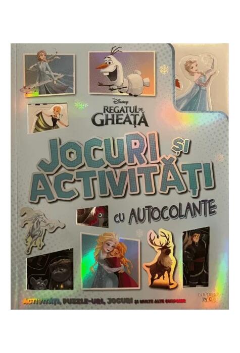 Copertă produs Disney. Regatul de gheață. Jocuri și activități cu autocolante