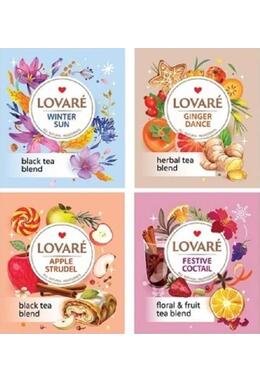Copertă produs Cutie cu 32 pliculețe Lovar&eacute; - Winter Tea Assorted: amestec de ceai negru, plante și fructe 64 g