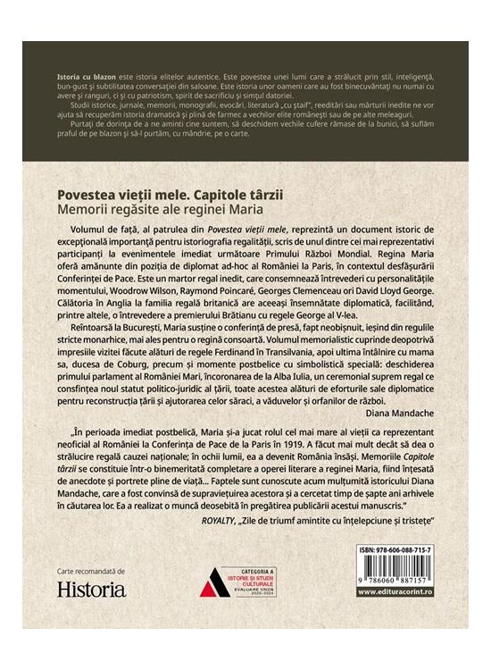 Copertă produs Povestea vieții mele. Capitole t&acirc;rzii - gallery big 2