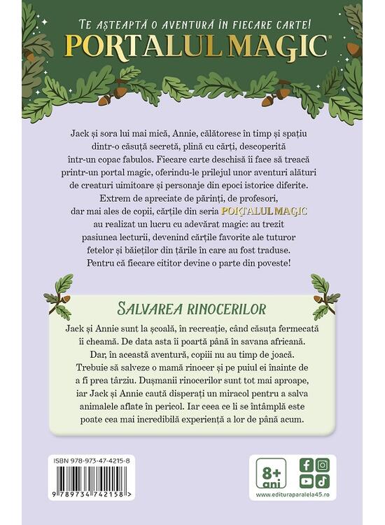 Copertă produs Salvarea rinocerilor. Portalul Magic nr. 29 - gallery big 2