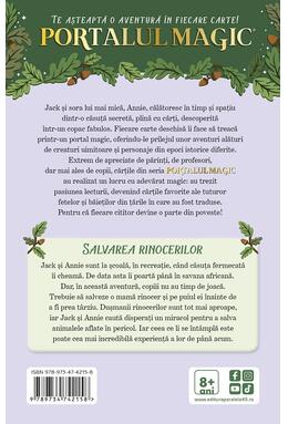 Copertă produs Salvarea rinocerilor. Portalul Magic nr. 29