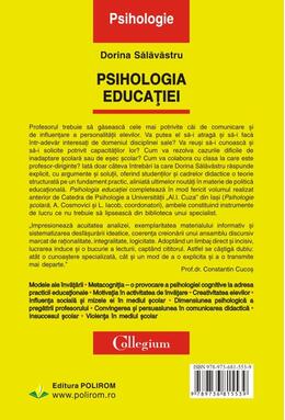 Copertă produs Psihologia educaţiei