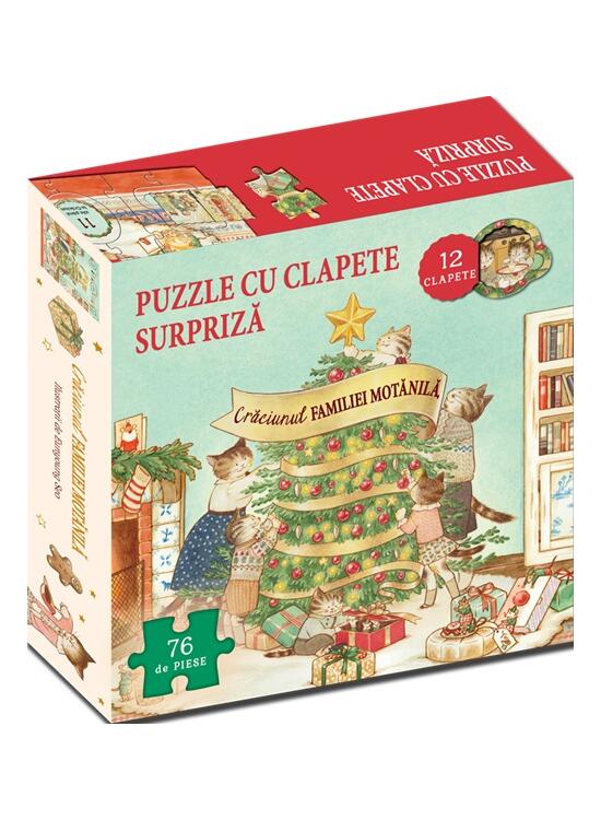 Copertă produs Crăciunul familiei Motănilă - Carte + Puzzle - gallery big 1