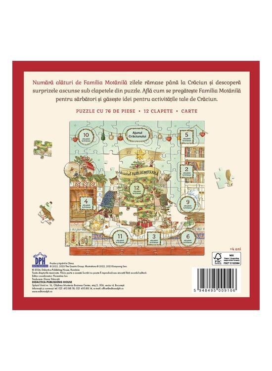 Copertă produs Crăciunul familiei Motănilă - Carte + Puzzle - gallery big 2