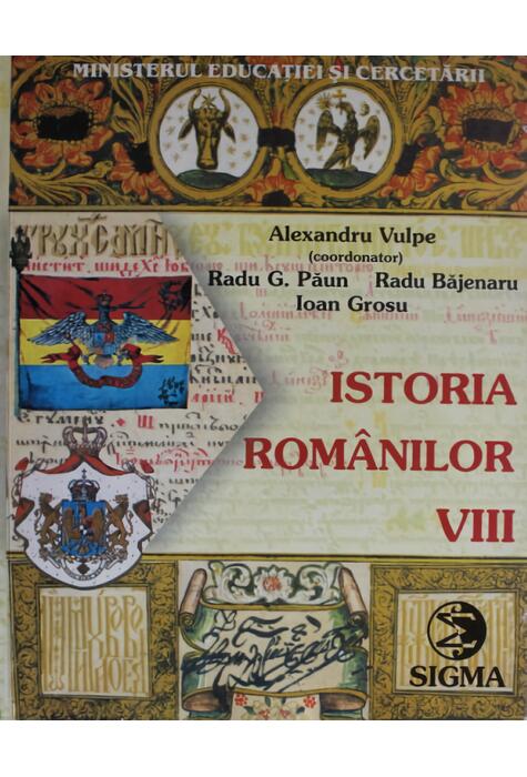 Copertă produs Istoria rom&acirc;nilor. Manual pentru clasa a VIII-a