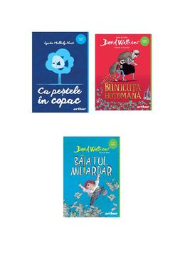 Copertă produs Pachet Bunicuţa hoţomană, Băiatul miliardar și Ca peștele &icirc;n copac