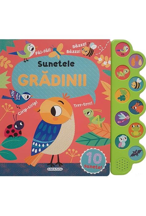 Copertă produs 10 sunete - Sunetele grădinii