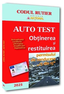 Copertă produs Codul rutier - Auto test 2025