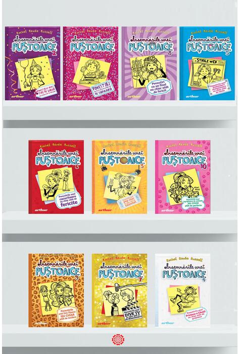 Copertă produs Pachet Seria &Icirc;nsemnările unei puștoaice (vol.1,2,3,4,5,6,7,8,9,10)