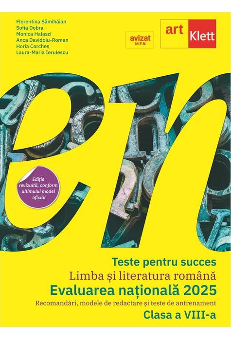 Copertă produs Teste pentru succes. Evaluarea Națională Limba și Literatură Rom&acirc;nă clasa a VIII-a