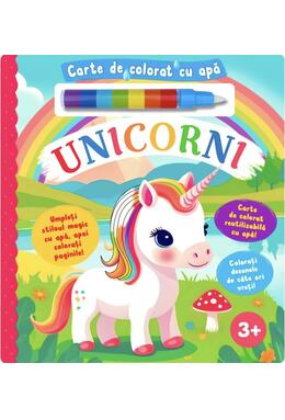 Copertă produs Unicorni. Carte de colorat cu apă