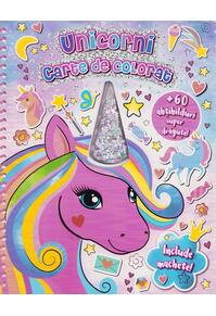 Copertă produs Unicorni. Carte de colorat cu machete