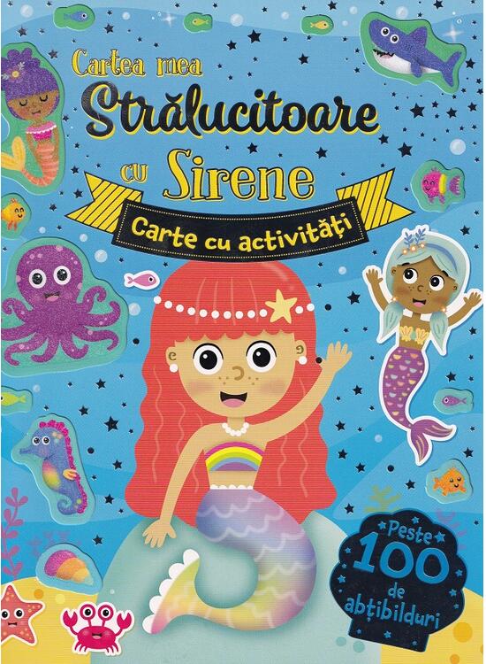 Copertă produs Cartea mea strălucitoare cu sirene. Carte cu activități - gallery big 1