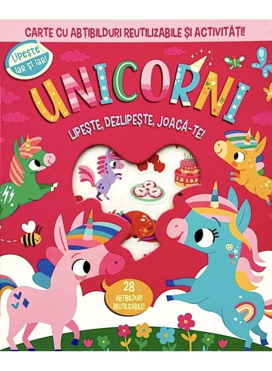 Copertă produs Unicorni. Lipește, dezlipește, joacă-te - gallery big 1