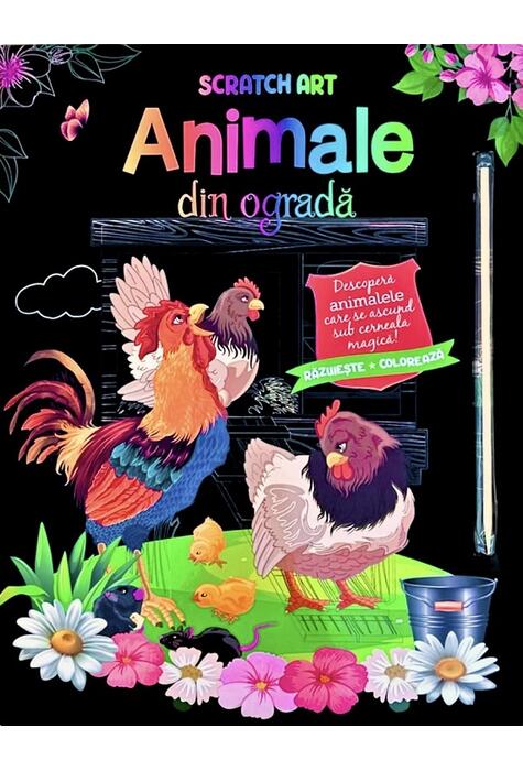 Copertă produs Animale din ogradă. Scratch Art
